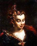 GUARDI, Francesco Pharaohs Daughter after Palma Il oil painting on canvas